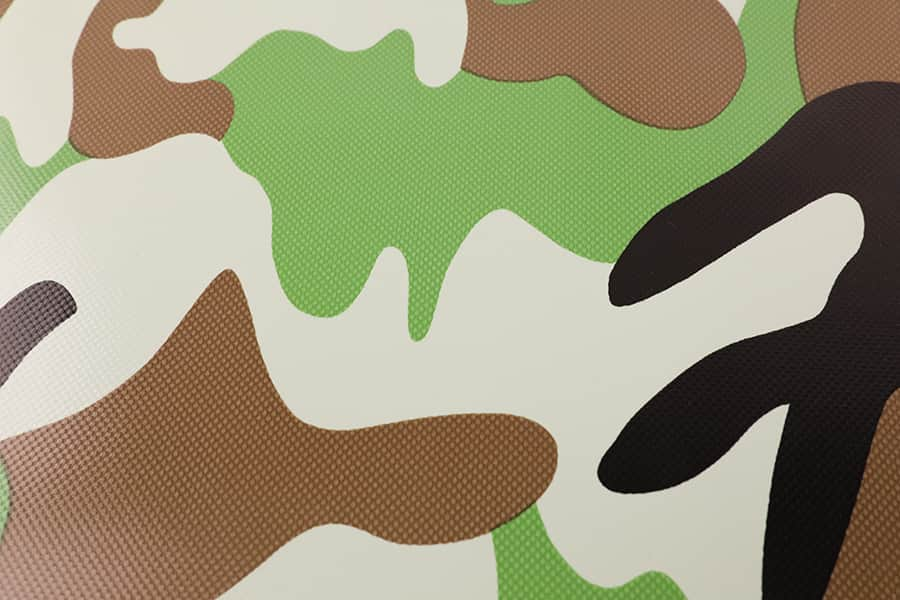 PVC presenning Camouflage trykt